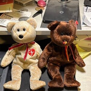 Ty 1999 signature bear 2001 Mastercard beanie